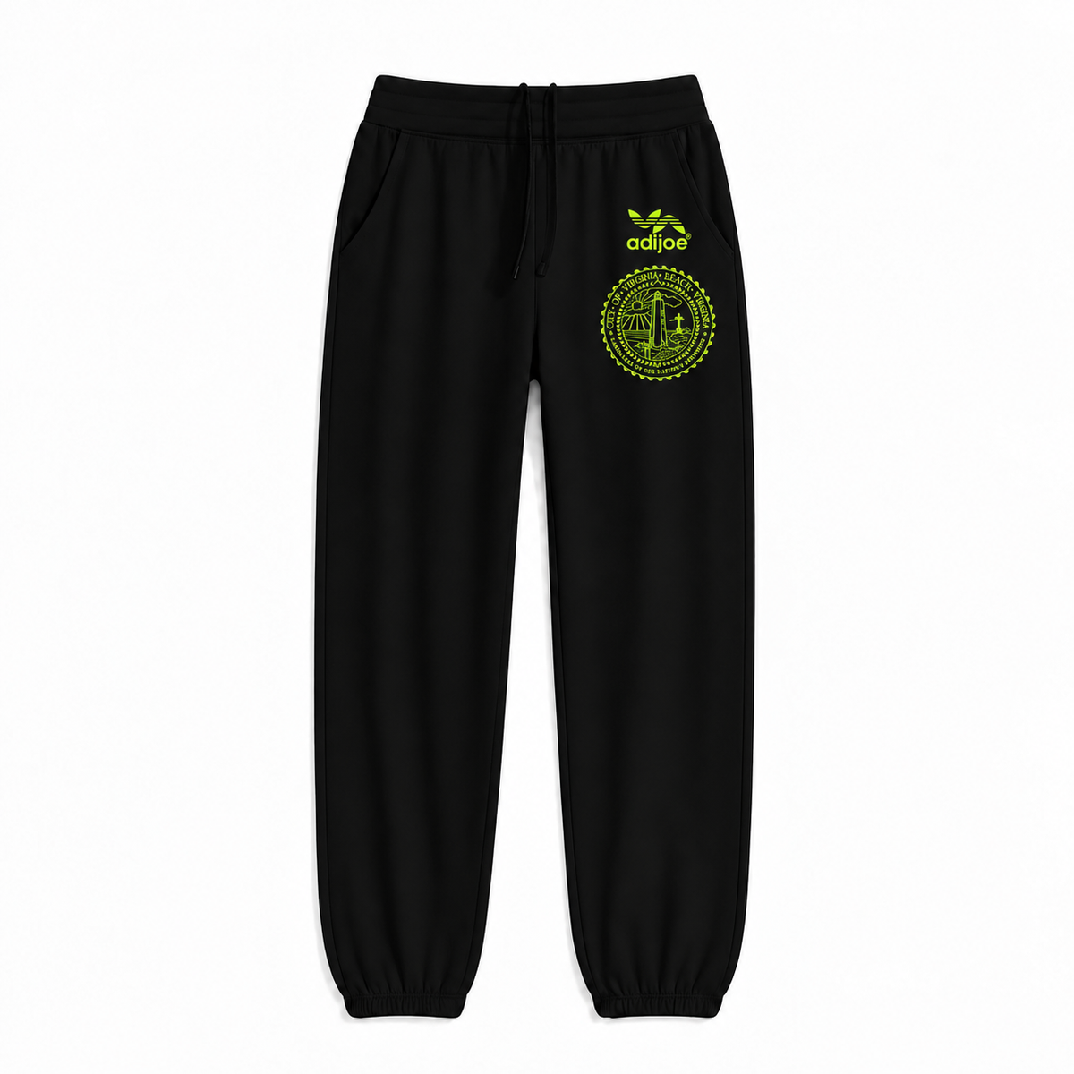 ADIJOE MT TRASHMORE SWEATPANTS ( BLACK/GREEN)